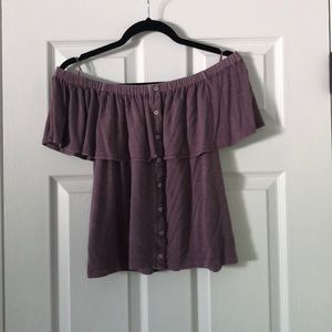 American eagle off the shoulder blouse